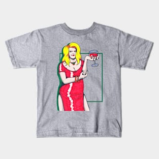 Lady In Red Kids T-Shirt